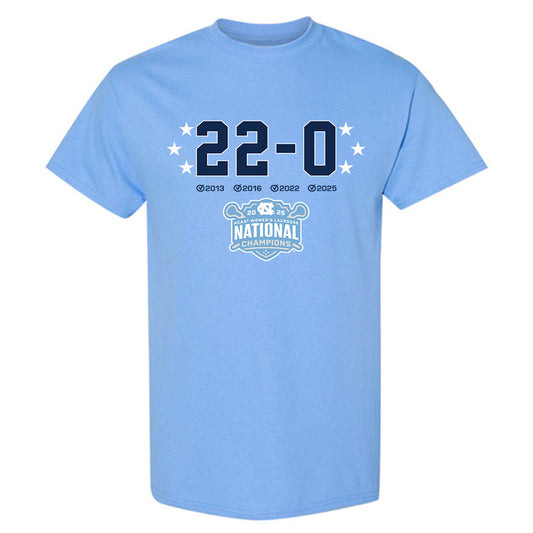 UNC - NCAA Women's Lacrosse : Caroline Godine - NCAA® 22-0 National Champions T-Shirt-0