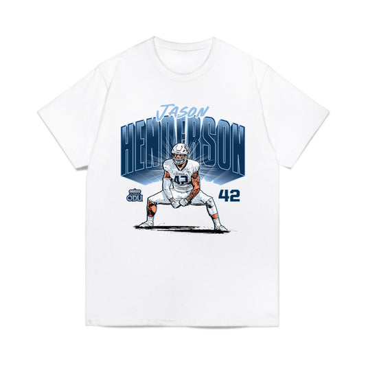Old Dominion - NCAA Football : Jason Henderson - Caricature Comfort Colors T-Shirt-0
