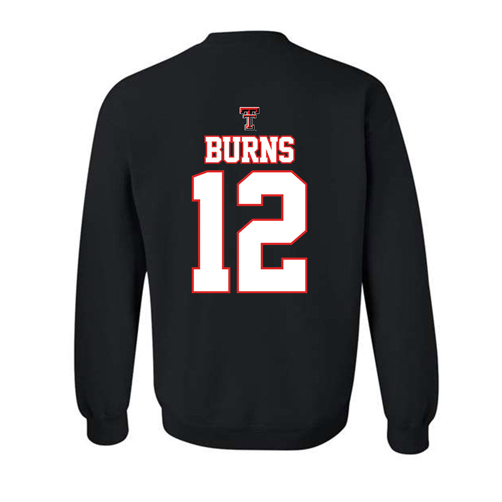 Texas Tech - NCAA Softball : Jasmyn Burns - NCAA® Classic Shersey Crewneck Sweatshirt-1