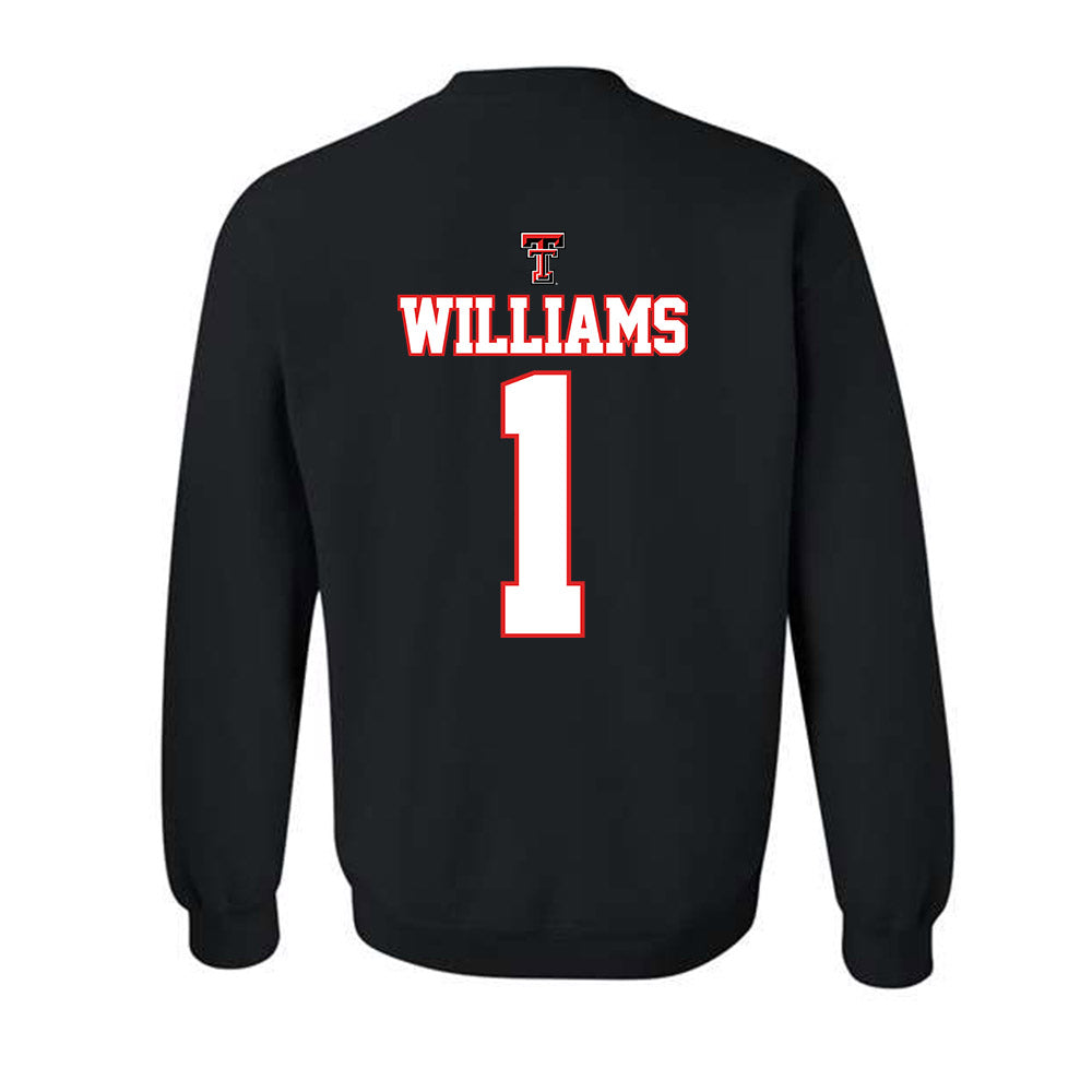 Texas Tech - NCAA Softball : Mia Williams - NCAA® Classic Shersey Crewneck Sweatshirt-1
