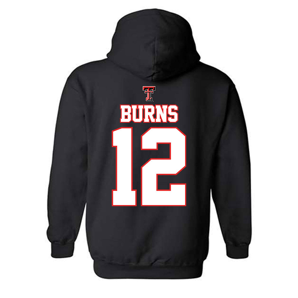 Texas Tech - NCAA Softball : Jasmyn Burns - NCAA® Classic Shersey Hooded Sweatshirt-1
