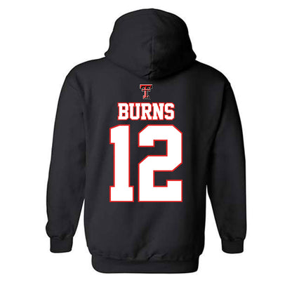 Texas Tech - NCAA Softball : Jasmyn Burns - NCAA® Classic Shersey Hooded Sweatshirt-1