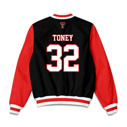 Texas Tech - NCAA Softball : Hailey Toney - NCAA® Shersey Bomber Jacket-1