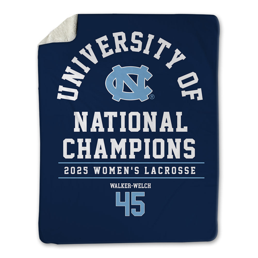 UNC - NCAA Women's Lacrosse : Brooklyn Walker-Welch - NCAA® Champions Blanket-0