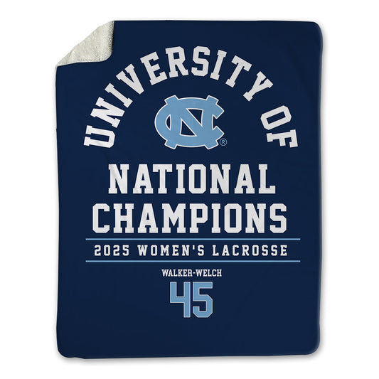 UNC - NCAA Women's Lacrosse : Brooklyn Walker-Welch - NCAA® Champions Blanket-0