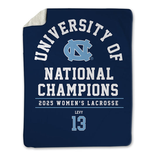 UNC - NCAA Women's Lacrosse : Kate Levy - NCAA® Champions Blanket-0