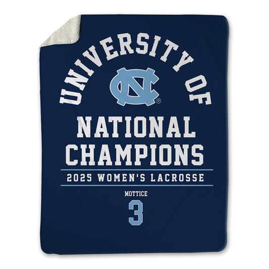 UNC - NCAA Women's Lacrosse : Kiley Mottice - NCAA® Champions Blanket-0
