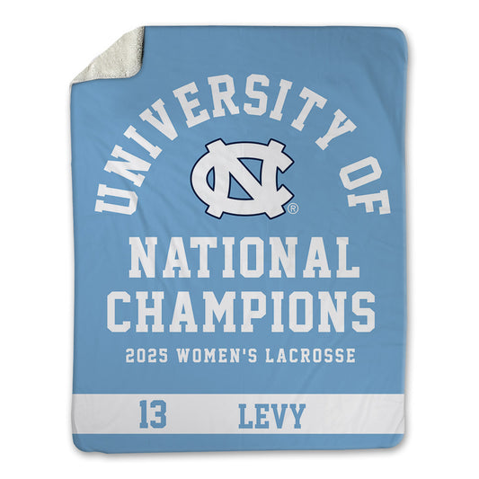UNC - NCAA Women's Lacrosse : Kate Levy - NCAA® Champions Blanket-0