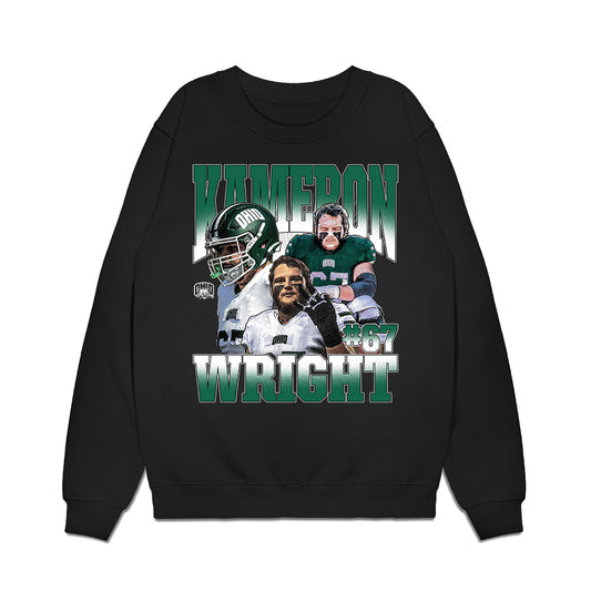 Ohio - NCAA Football : Kameron Wright - Collage Premium Crewneck Sweatshirt-0