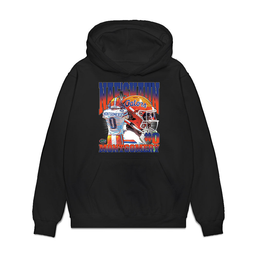 Florida - NCAA Football : Naeshaun Montgomery - Premium Hooded Sweatshirt-0