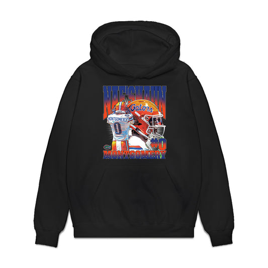 Florida - NCAA Football : Naeshaun Montgomery - Premium Hooded Sweatshirt-0