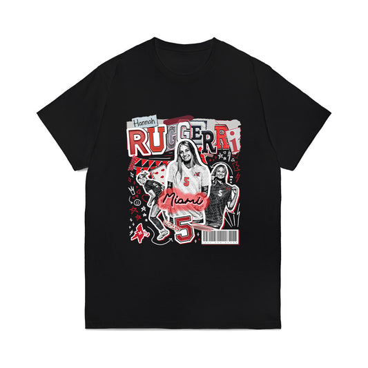 Miami of Ohio - NCAA Women's Soccer : Hannah Ruggeri - Collage Comfort Colors T-Shirt-0