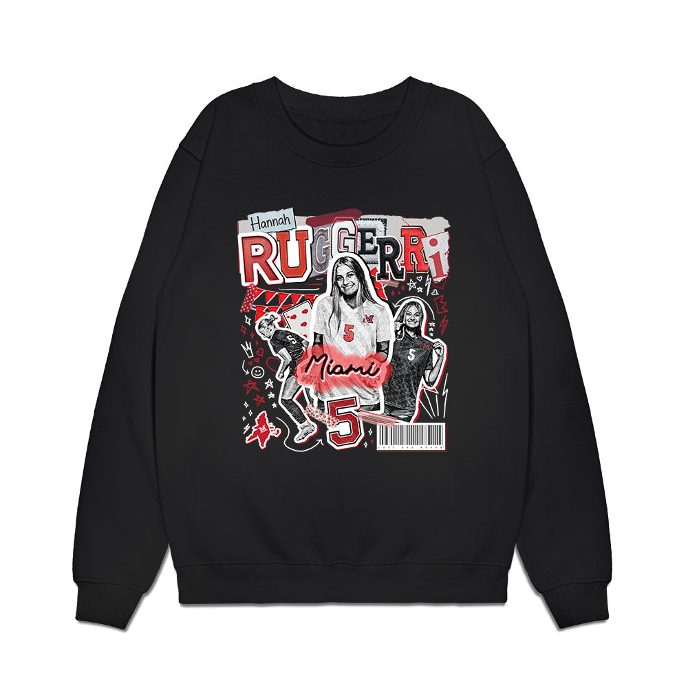 Miami of Ohio - NCAA Women's Soccer : Hannah Ruggeri - Collage Premium Crewneck Sweatshirt-0