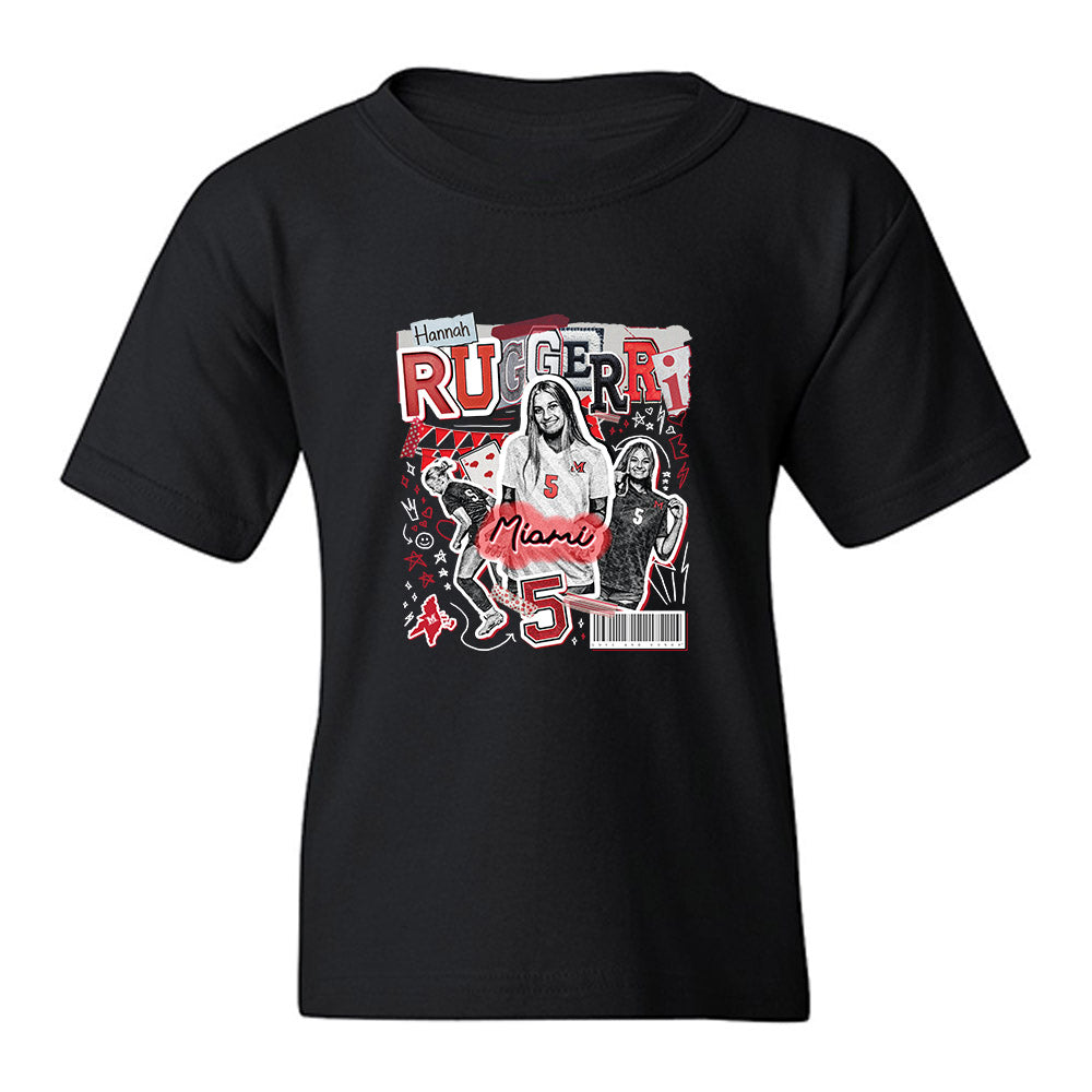 Miami of Ohio - NCAA Women's Soccer : Hannah Ruggeri - Collage Youth T-Shirt-0