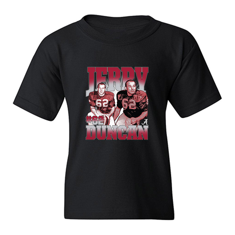 Alabama - Football Alumni : Jerry Duncan - Collage Youth T-Shirt-0