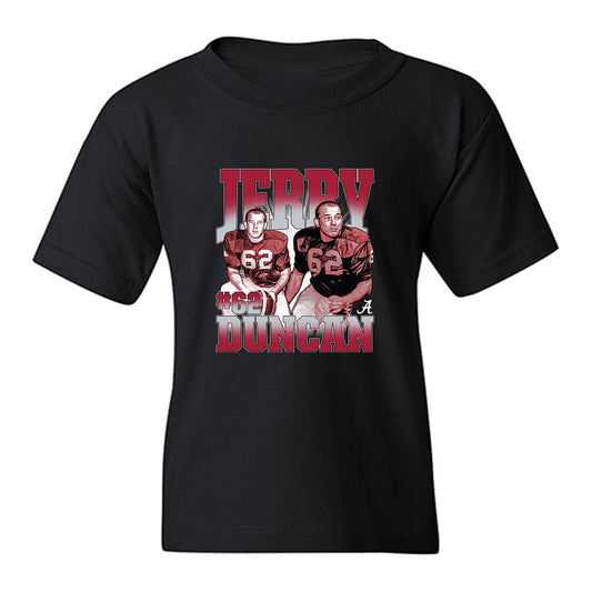 Alabama - Football Alumni : Jerry Duncan - Collage Youth T-Shirt-0