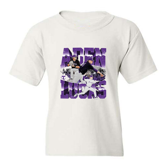 Tarleton State - NCAA Baseball : Aden Lucas - Youth T-Shirt-0