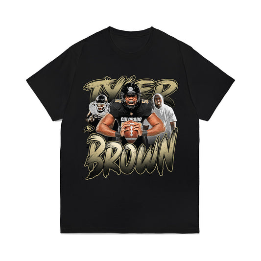 Colorado - NCAA Football : Tyler Brown - Collage Comfort Colors T-Shirt-0