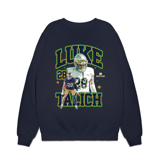 Notre Dame - NCAA Football : Luke Talich - Collage Premium Crewneck Sweatshirt-0