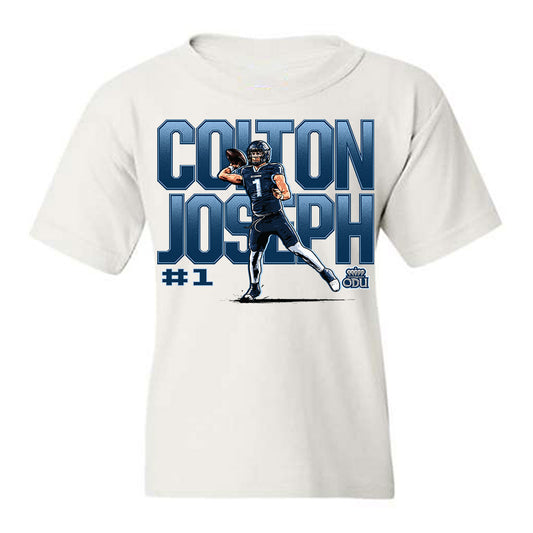 Old Dominion - NCAA Football : Colton Joseph - Caricature Youth T-Shirt-0