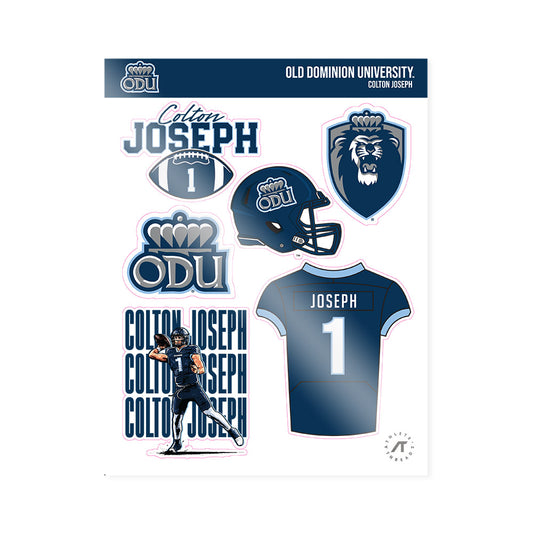 Old Dominion - NCAA Football : Colton Joseph - Sticker Sheet-0