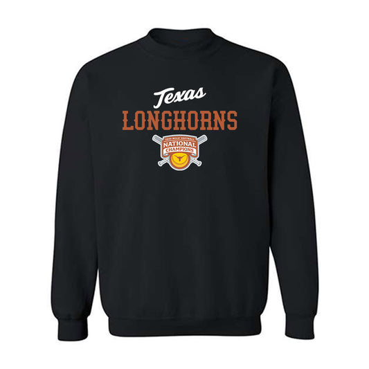 Texas - NCAA Softball : - NCAA® National Champions Roster Shirt Crewneck Sweatshirt-0