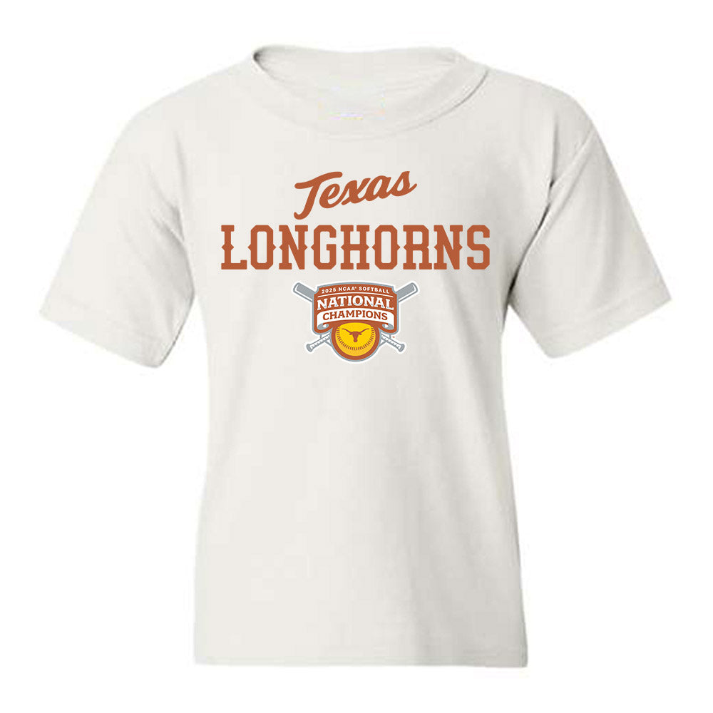 Texas - NCAA Softball : - NCAA® National Champions Roster Shirt Youth T-Shirt-0