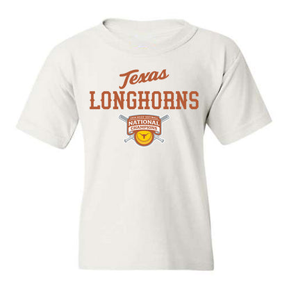 Texas - NCAA Softball : - NCAA® National Champions Roster Shirt Youth T-Shirt-0