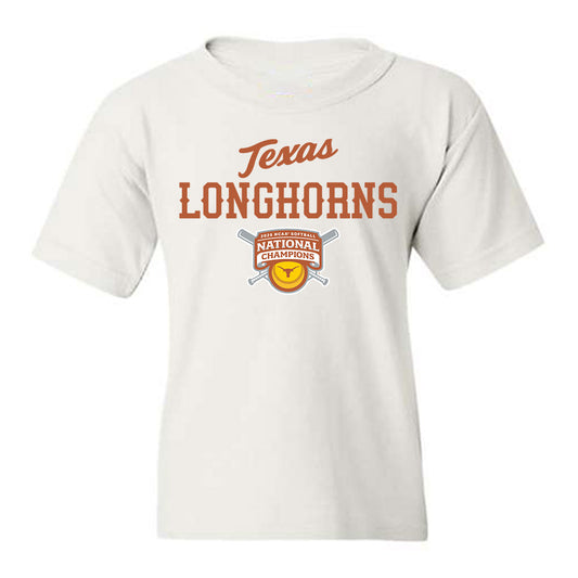Texas - NCAA Softball : - NCAA® National Champions Roster Shirt Youth T-Shirt-0