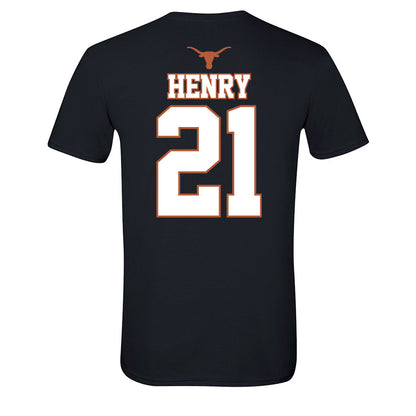 Texas - NCAA Softball : Kayden Henry - NCAA® Champions Sports Shersey Soft Style T-Shirt-1