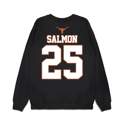 Texas - NCAA Softball : Cambria Salmon - NCAA® Champions Sports Shersey Fleece Crewneck Sweatshirt-1