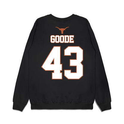 Texas - NCAA Softball : Leighann Goode - NCAA® Champions Sports Shersey Fleece Crewneck Sweatshirt-1