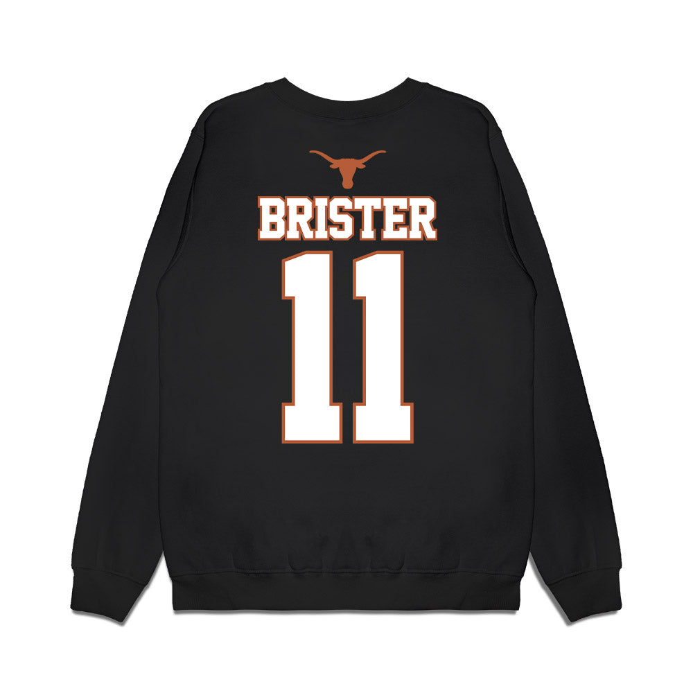 Texas - NCAA Softball : Shylien Brister - NCAA® Champions Sports Shersey Fleece Crewneck Sweatshirt-1