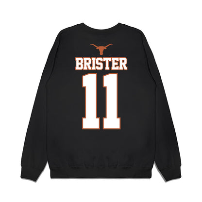Texas - NCAA Softball : Shylien Brister - NCAA® Champions Sports Shersey Fleece Crewneck Sweatshirt-1