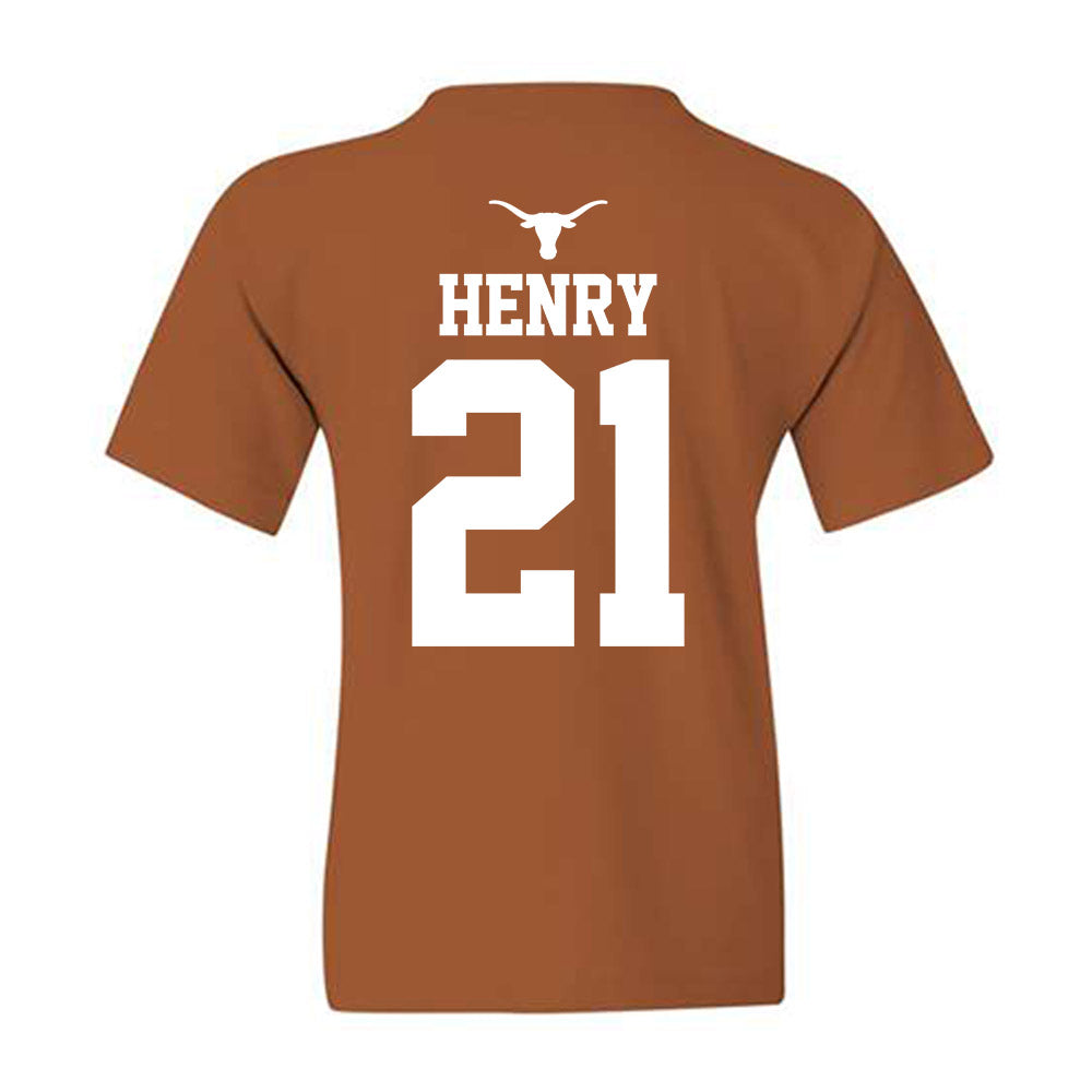 Texas - NCAA Softball : Kayden Henry - NCAA® Champions Sports Shersey Youth T-Shirt-1