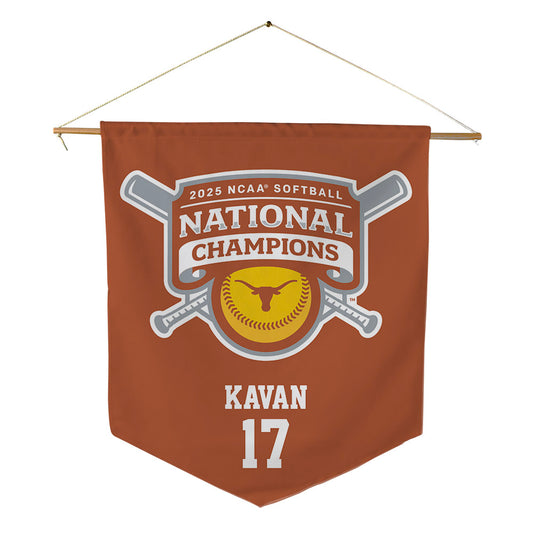 Texas - NCAA Softball : Teagan Kavan - NCAA® Pennant - 18" x 21"-0