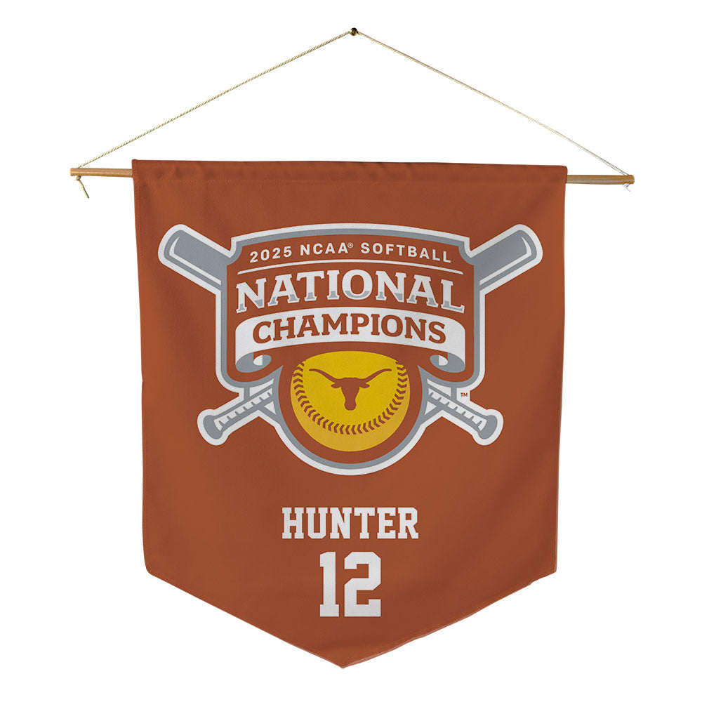 Texas - NCAA Softball : Victoria Hunter - NCAA® Pennant - 18" x 21"-0