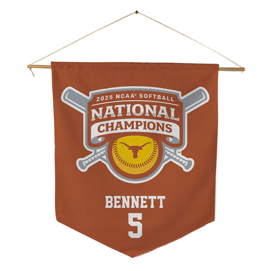 Texas - NCAA Softball : Kaydee Bennett - NCAA® Pennant - 18" x 21"-0