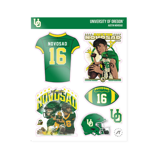 Oregon - NCAA Football : Austin Novosad - Sticker Sheet-0
