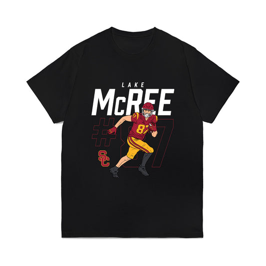 USC - NCAA Football : Lake McRee - Caricature Comfort Colors T-Shirt-0