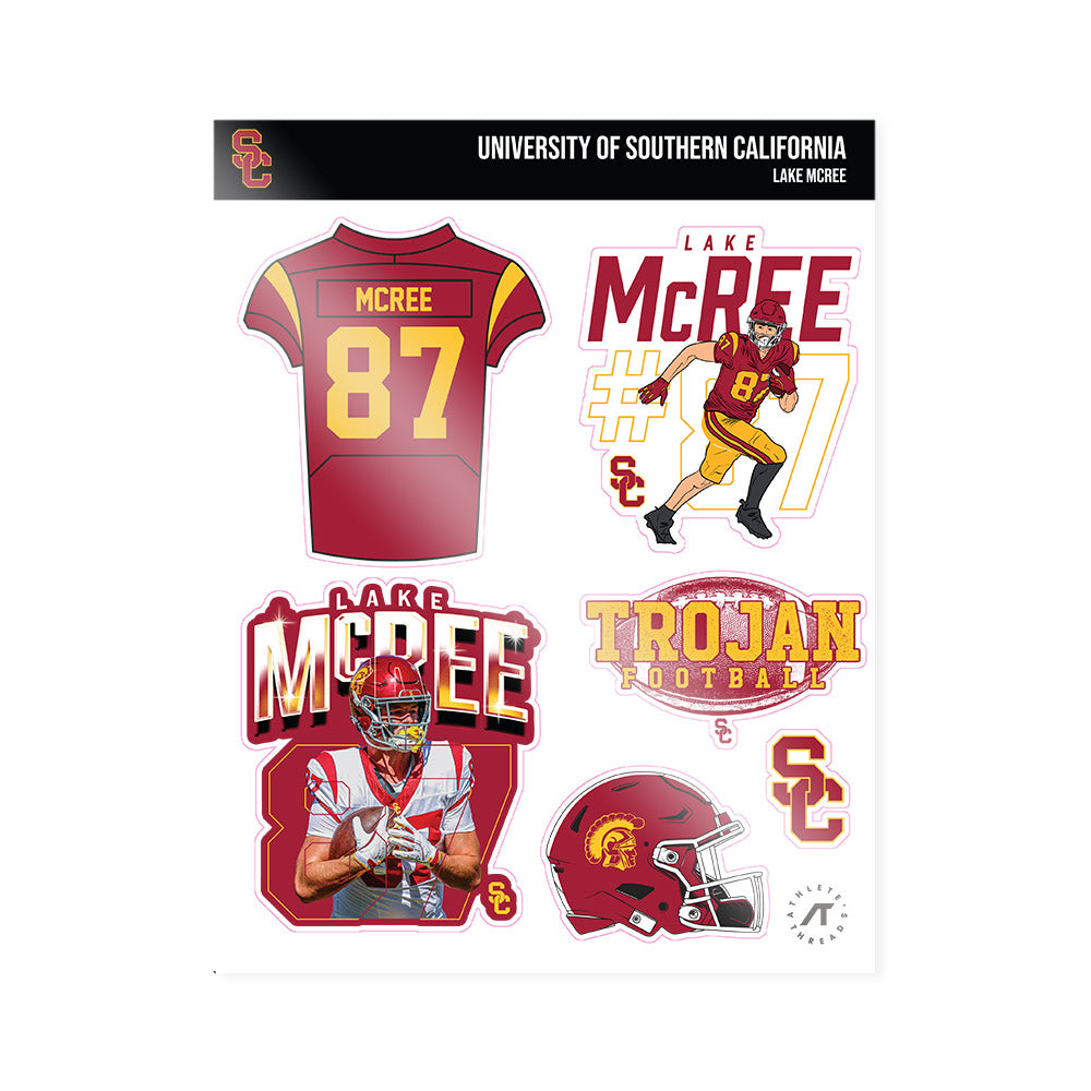 USC - NCAA Football : Lake McRee - Sticker Sheet-0