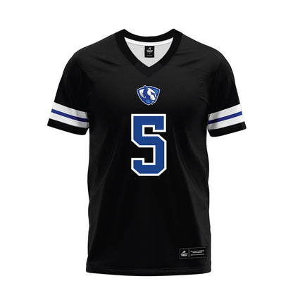 EIU - NCAA Football : Surahz Buncom - Black Premium Football Jersey-0