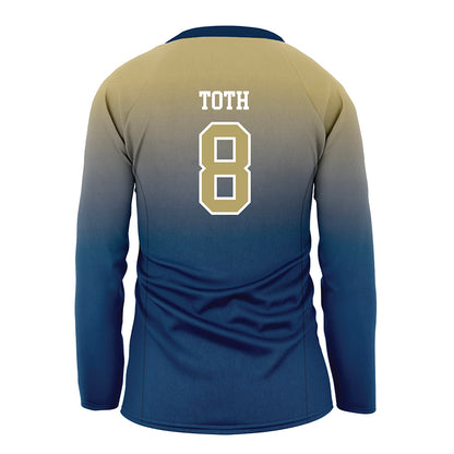 Georgia Tech - NCAA Women's Volleyball : Sara Toth - Navy Volleyball Jersey-1