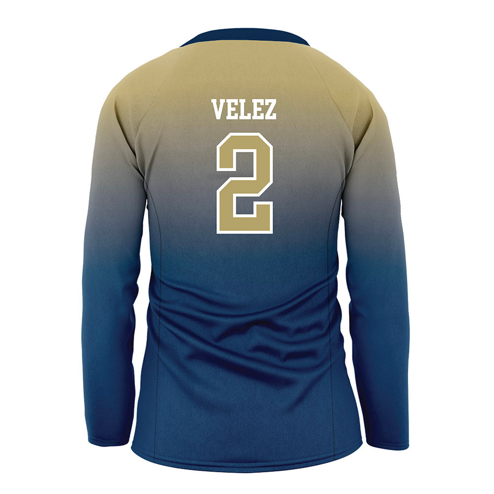 Georgia Tech - NCAA Women's Volleyball : Sofia Velez - Navy Volleyball Jersey-1