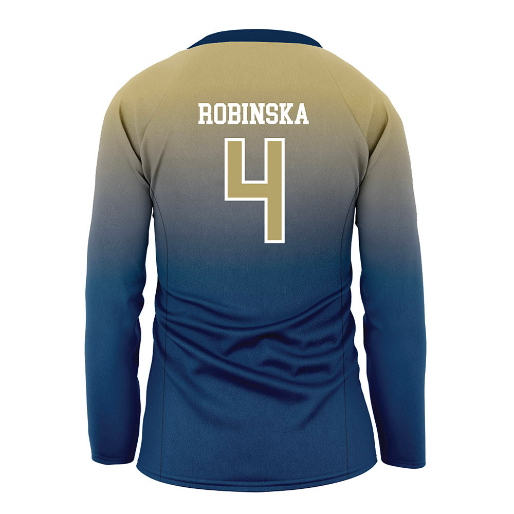 Georgia Tech - NCAA Women's Volleyball : Gabriela Robinska - Navy Volleyball Jersey-1