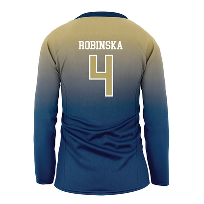 Georgia Tech - NCAA Women's Volleyball : Gabriela Robinska - Navy Volleyball Jersey-1