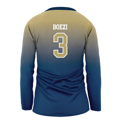 Georgia Tech - NCAA Women's Volleyball : Anna Boezi - Navy Volleyball Jersey-1