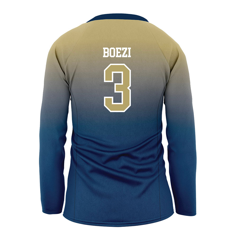 Georgia Tech - NCAA Women's Volleyball : Anna Boezi - Navy Volleyball Jersey-1