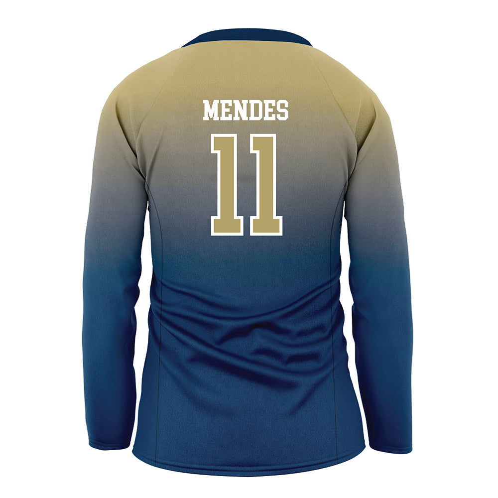 Georgia Tech - NCAA Women's Volleyball : Larissa Mendes - Navy Volleyball Jersey-1