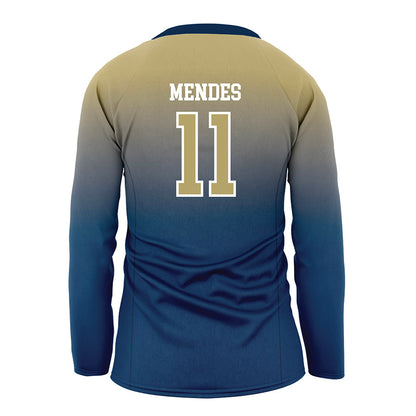 Georgia Tech - NCAA Women's Volleyball : Larissa Mendes - Navy Volleyball Jersey-1